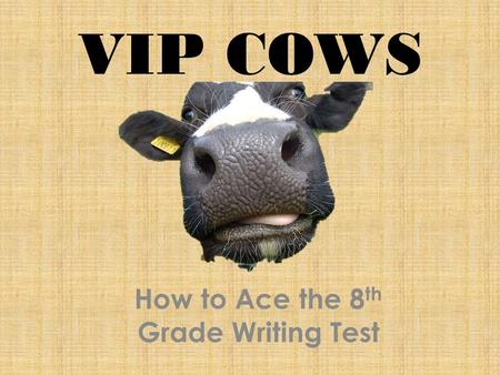 How to Ace the 8th Grade Writing Test