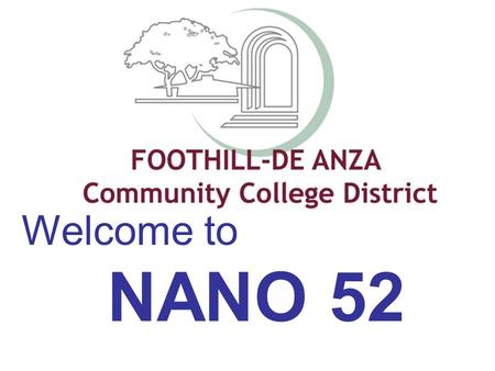 Welcome to NANO 52.