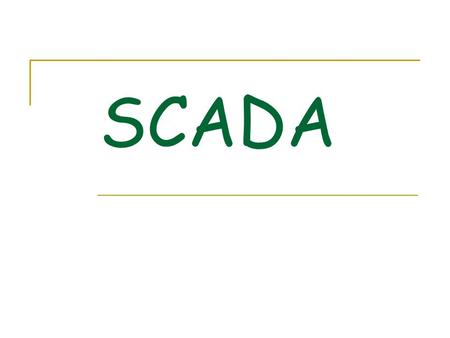 SCADA. 3-Oct-15 Contents.. Introduction Hardware Architecture Software Architecture Functionality Conclusion References.