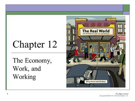 The Real World Copyright © 2008 W.W. Norton & Company, Inc. 1 Chapter 12 The Economy, Work, and Working.