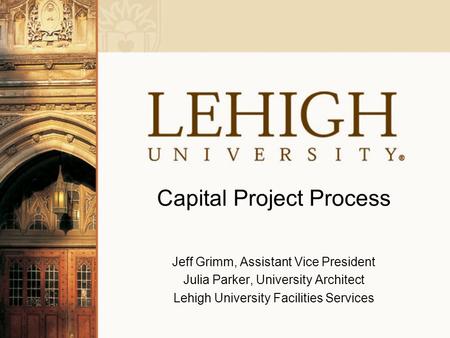 Capital Project Process