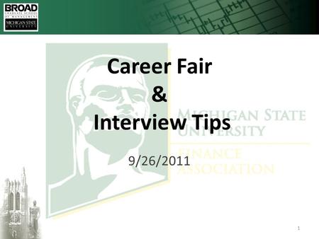 Click to edit Master title style 10/3/20151 Career Fair & Interview Tips 9/26/2011.