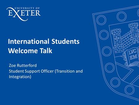 International Students Welcome Talk