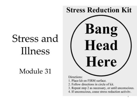 1 Stress and Illness Module 31. QR code for SG 29 30 31 32 2.