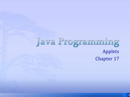 Applets Chapter 17.  Java’s big splash onto the scene came in the mid 90’s. The people at Sun Microsystems had managed to work java programs into Web.