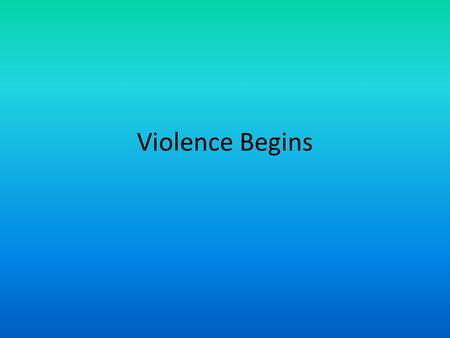 Violence Begins. Violence begins After the passage of the Kansas Nebraska Act, the KS territory began to get lots of attention 1200 New Englanders moved.