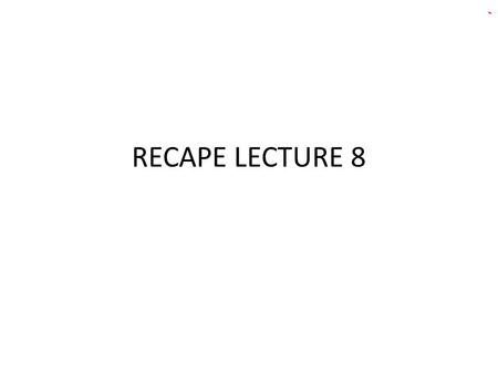 RECAPE LECTURE 8. A REVIEW OF FINANCIAL ACCOUNTING A FIELDS OF ACCOUNTING?