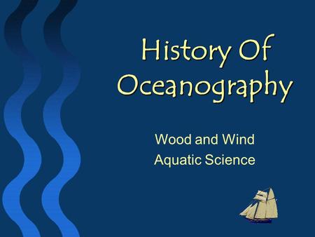 History Of Oceanography