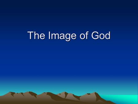 The Image of God. Special knowledge –put on the new self, which is being renewed in knowledge in the image of its Creator. Col 3:10 (NIV) Holiness and.