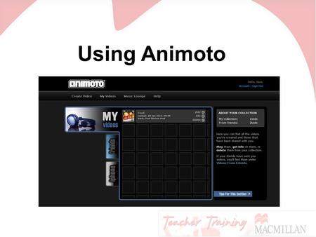 Using Animoto. Sign in with your email address and password.