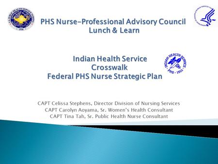 PHS Nurse-Professional Advisory Council Lunch & Learn