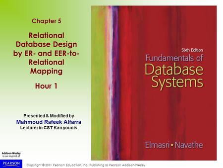 Relational Database Design by ER- and EER-to- Relational Mapping