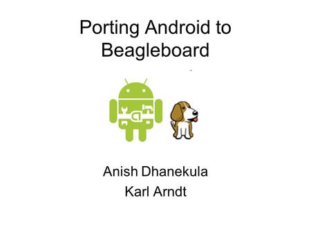 Porting Android to Beagleboard
