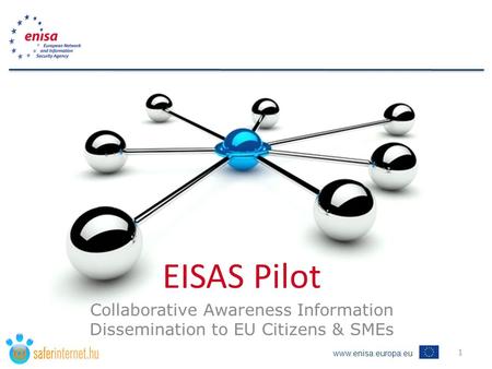 Www.enisa.europa.eu EISAS Pilot Collaborative Awareness Information Dissemination to EU Citizens & SMEs 1.