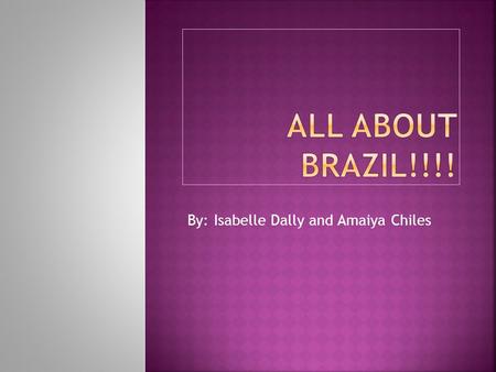 By: Isabelle Dally and Amaiya Chiles.  To Brazil tourism is important  In 2010 more then 5.1 MILLION visitors came from far and wide and wanted to tour.