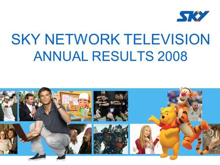 SKY NETWORK TELEVISION ANNUAL RESULTS 2008. JOHN FELLET CEO.