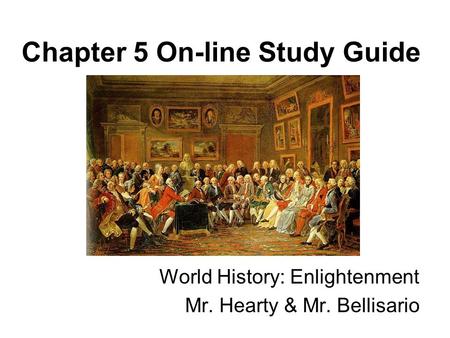 Chapter 5 On-line Study Guide