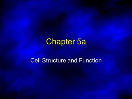 Chapter 5a Cell Structure and Function. 1) Mid 1600s - Robert Hooke observed and described cells in cork 2) Late 1600s - Antony van Leeuwenhoek observed.