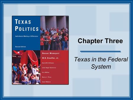 Chapter Three Texas in the Federal System. Copyright © Houghton Mifflin Company. All rights reserved. 3-2 Organizing Governments Federalism is just one.