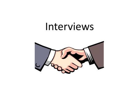 Interviews. Job Interview for Pepsi This is an example of a well planned interview