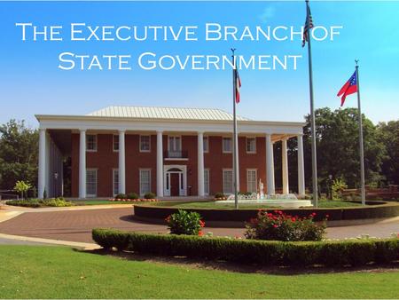 The Executive Branch of State Government