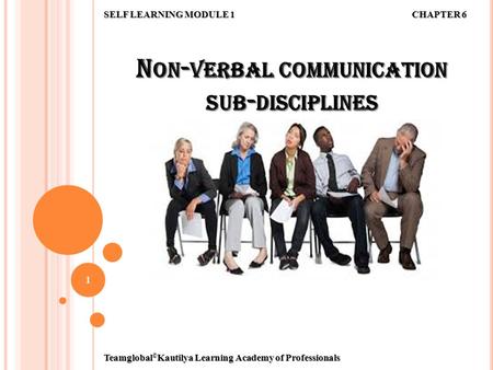 Non-verbal communication sub-disciplines
