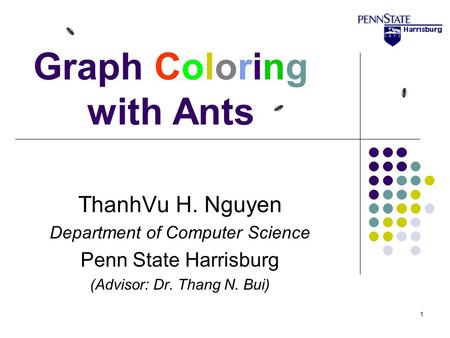 Graph Coloring with Ants