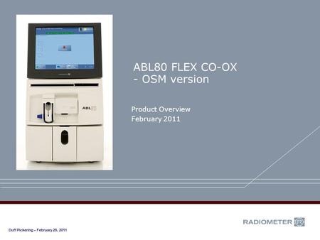 ABL80 FLEX CO-OX - OSM version