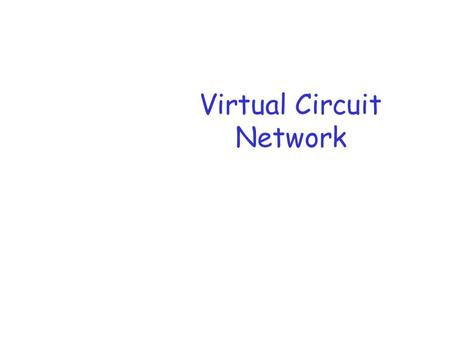 Virtual Circuit Network. Network Layer 2 Network layer r transport segment from sending to receiving host r network layer protocols in every host, router.
