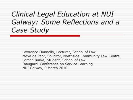 law education