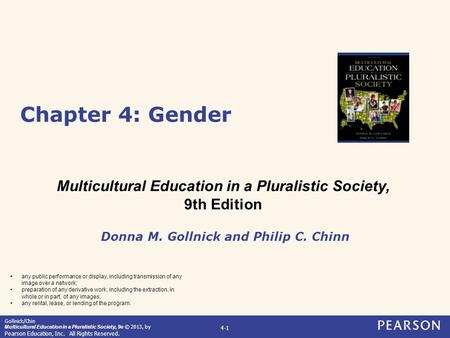 Chapter 4: Gender Multicultural Education in a Pluralistic Society,