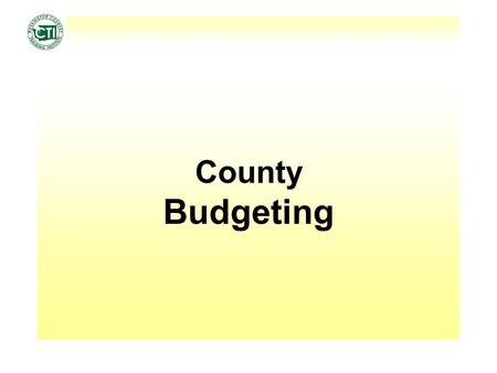 County Budgeting. December 9, 2010Budget2 Finance a. The science of the management of money and other assets. b. The disposition of public revenues by.