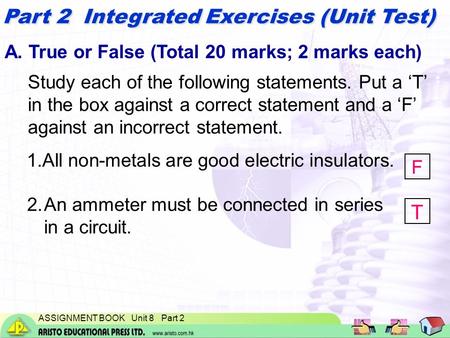 Part 2 Integrated Exercises (Unit Test)