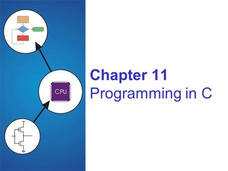 Chapter 11 Programming in C. 11-2 Compilation vs. Interpretation Different ways of translating high-level language Compilation translates code into machine.