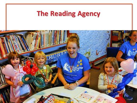 The Reading Agency. Young people’s research Links between reading for pleasure and literacy 1 in 4 struggling with mental health Disproportionally high.