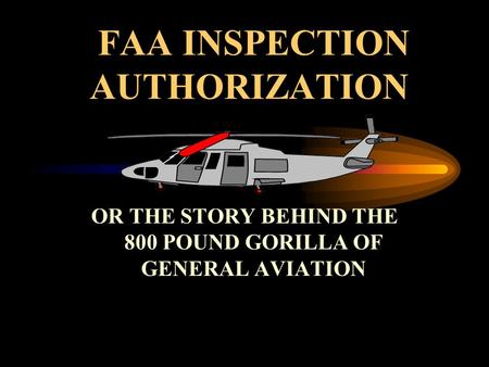 FAA INSPECTION AUTHORIZATION