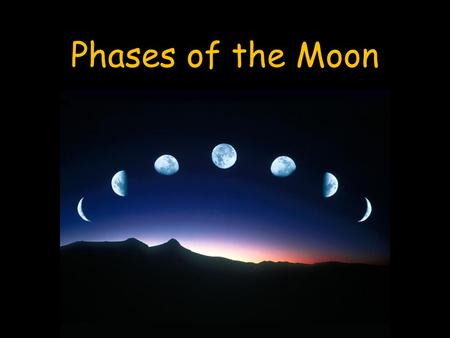 Phases of the Moon. The moon revolves around the Earth and rotates on its axis approximately every 29.5 days.
