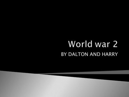 BY DALTON AND HARRY.  It was a terrifying experience for a kid that was in a town that as been attacked by the Germans they would be peaces of bombs.