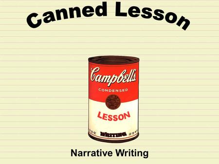 Narrative Writing. Step 1: Read the prompt carefully before you begin. Writing Situation: Your teacher punishes the whole class because one student misbehaved.