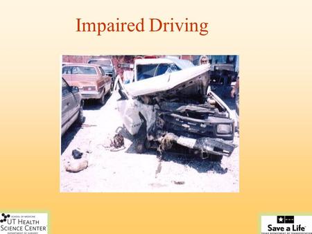 Impaired Driving. Goals Increase recognition of high risk situations. Improve your decision-making skills. Help you create a support network in your community.