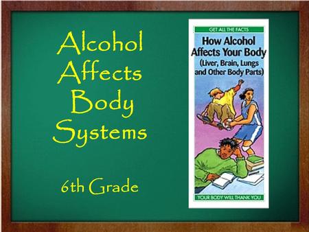 Alcohol Affects Body Systems 6th Grade