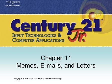 Chapter 11 Memos,  s, and Letters