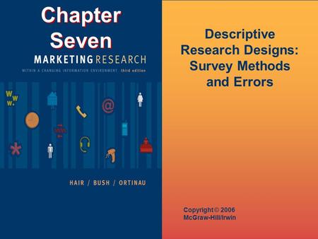 Chapter Seven Copyright © 2006 McGraw-Hill/Irwin Descriptive Research Designs: Survey Methods and Errors.