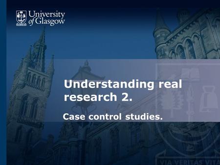 Understanding real research 2.
