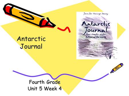 Fourth Grade Unit 5 Week 4 Antarctic Journal Words to Know anticipation continent convergence depart forbidding heaves icebergs.