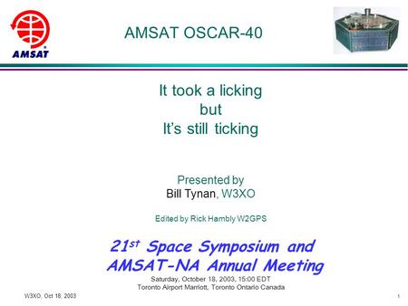 AMSAT-NA Annual Meeting