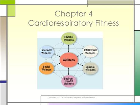 Copyright © 2012 The McGraw-Hill Companies. All Rights Reserved. Chapter 4 Cardiorespiratory Fitness.