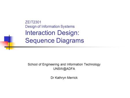 ZEIT2301 Design of Information Systems
