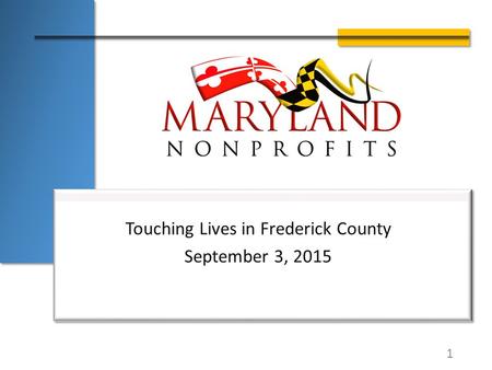 Touching Lives in Frederick County September 3, 2015 1.