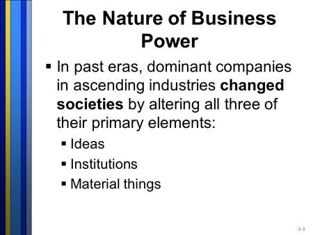 The Nature of Business Power